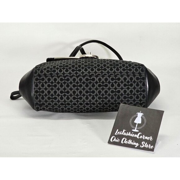 Coach Women's Black Canvas Madison Madeline Satchel Bag Medium 1941 - Picture 12 of 15